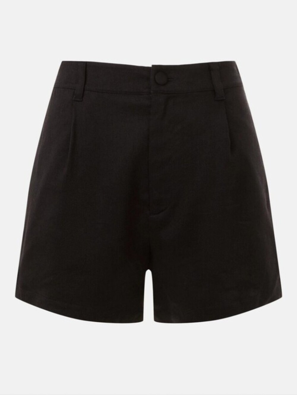 Onia Stretch Linen Shorts Linen Black Size 8